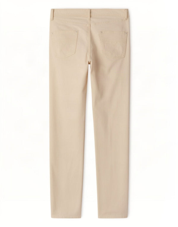 Calças casuais retas masculinas Diesel W36 L33 algodão branco