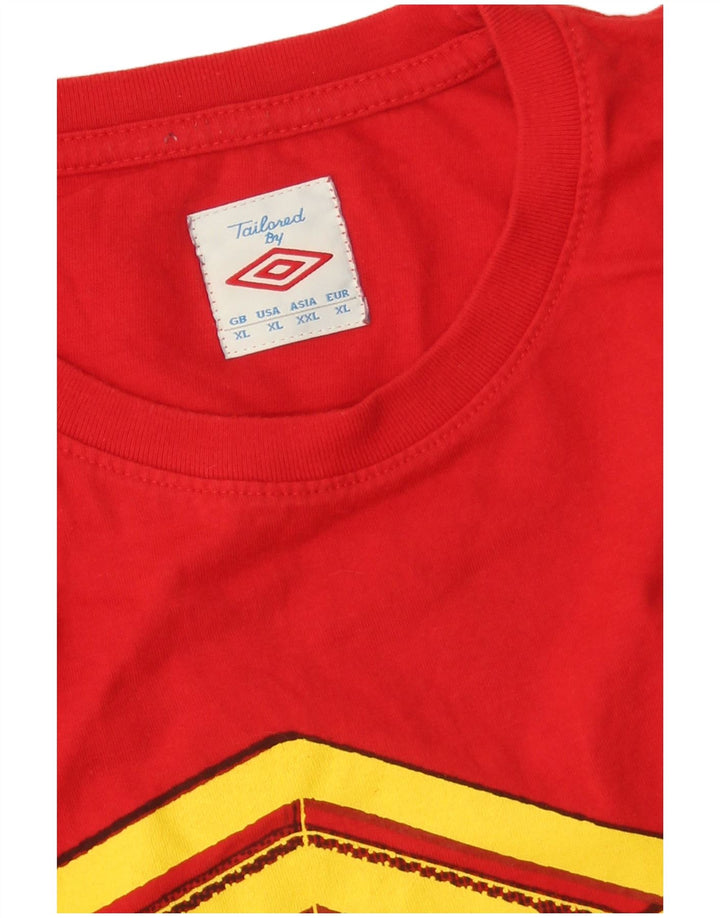 Camiseta gráfica masculina UMBRO Top XL vermelho