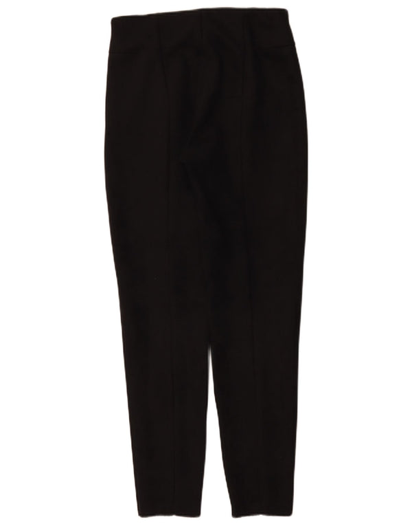 Calça feminina casual skinny Zara pequena W26 L27 poliéster preto