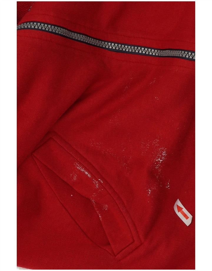 Asics Mens Graphic Tracksuit Top Jaqueta Médio Algodão Vermelho