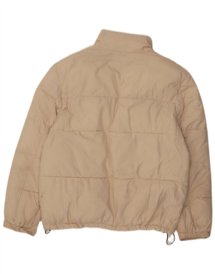 Jaqueta acolchoada masculina ZARA UK 36 pequena bege nylon