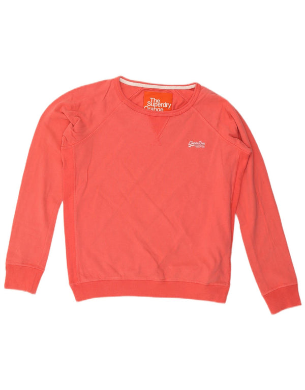 Jumper de moletom feminino SUPERDRY UK 16 grande rosa