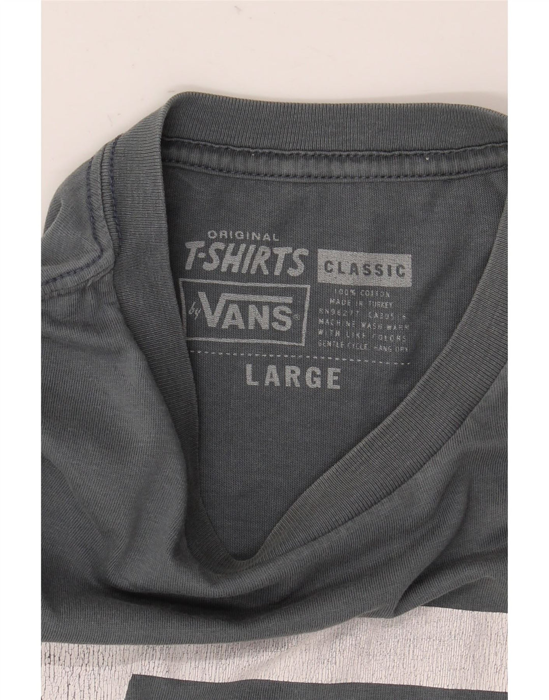 Camiseta Vans Masculina Classic Graphic Top Grande Cinza