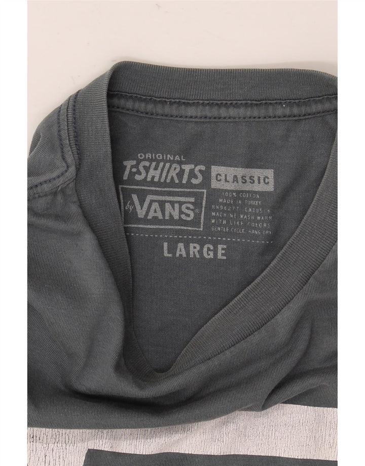 Camiseta Vans Masculina Classic Graphic Top Grande Cinza