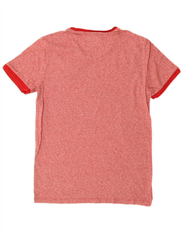 Camiseta gráfica masculina Superdry Top grande manchado vermelho