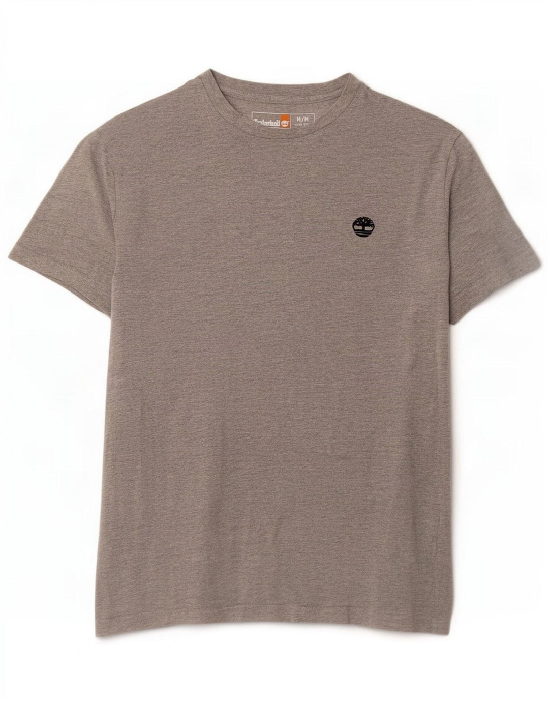 Camiseta masculina Timberland Slim Fit Top cinza médio algodão
