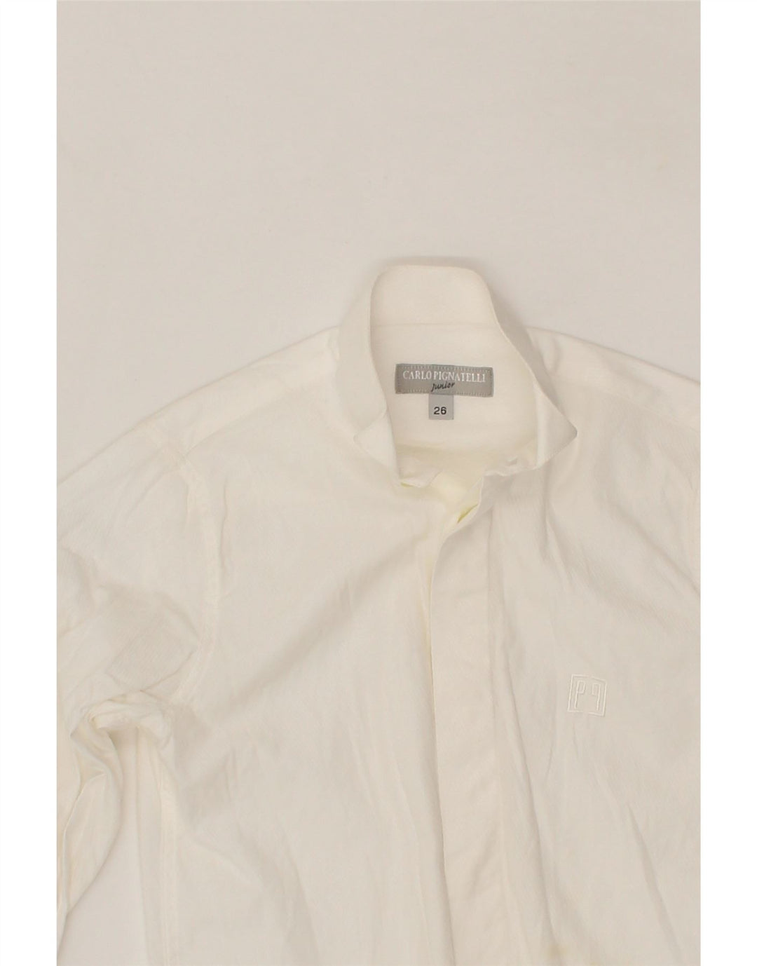 CARLO PIGNATELLI Boys Shirt 3-4 Years White Cotton Vintage Carlo Pignatelli and Second-Hand Carlo Pignatelli from Messina Hembry 