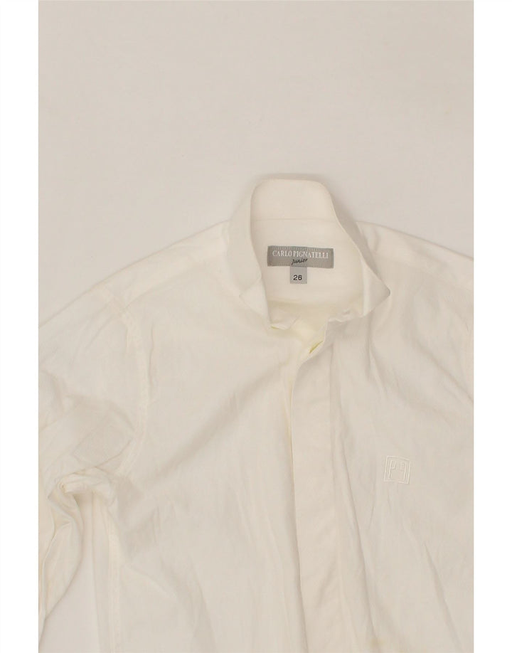 CARLO PIGNATELLI Boys Shirt 3-4 Years White Cotton Vintage Carlo Pignatelli and Second-Hand Carlo Pignatelli from Messina Hembry 