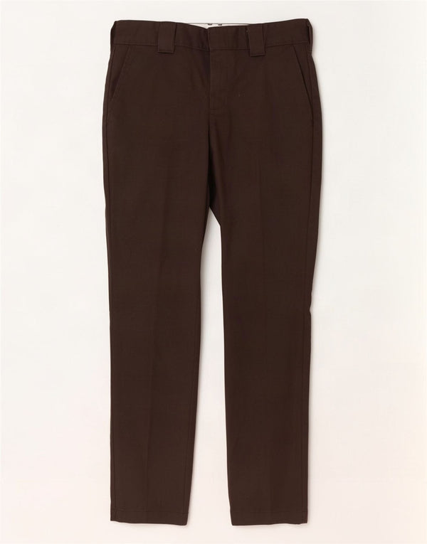 Calças Dickies Mens Slim Fit Chino W30 L32 Poliéster Marrom
