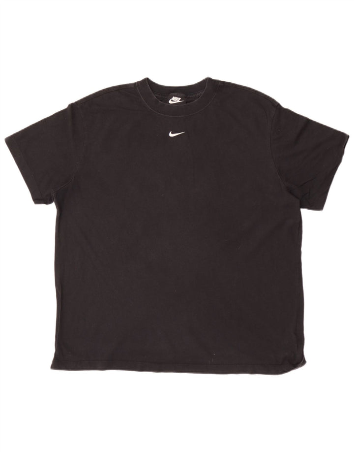 Camiseta masculina NIKE Top médio algodão preto