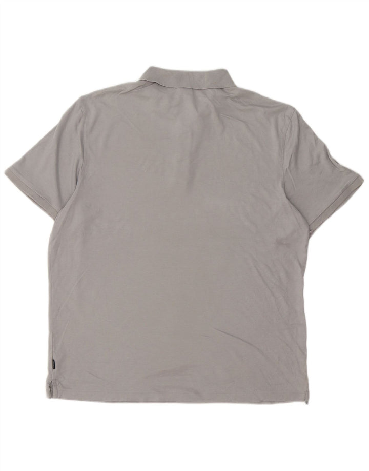 Camisa polo masculina CALVIN KLEIN grande algodão cinza