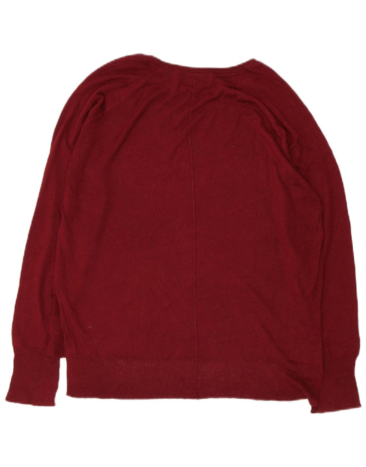 Suéter feminino Zara com gola canoa Reino Unido 14 médio marrom