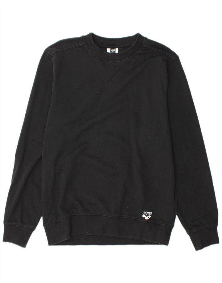 ARENA moletom masculino jumper médio algodão preto
