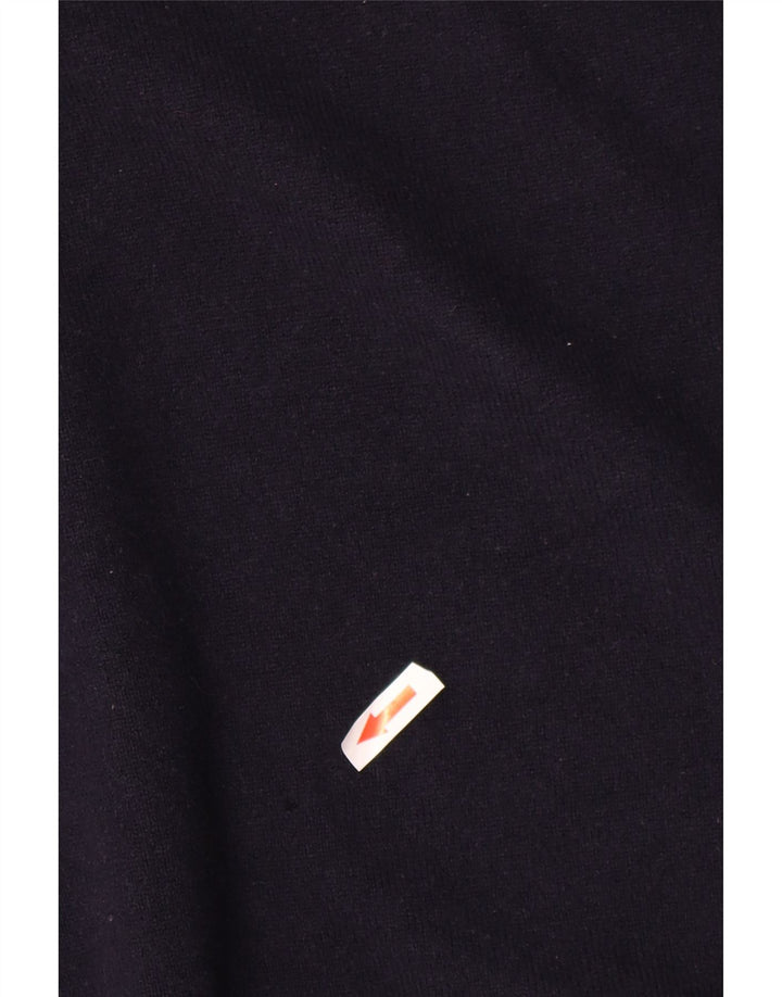 Suéter masculino Gant com gola redonda, grande lã de cordeiro azul marinho
