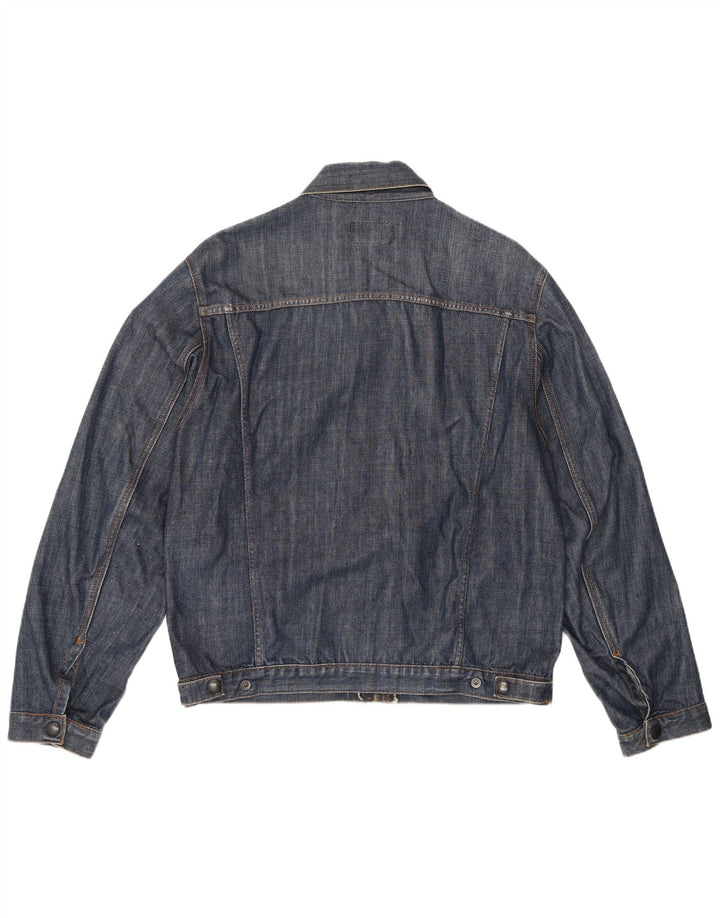 Jaqueta jeans masculina Casucci UK 38 algodão azul médio