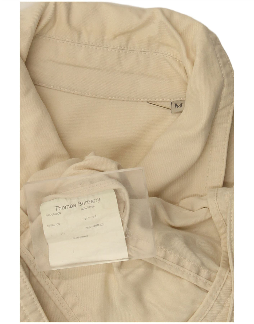 Jaqueta bomber feminina Burberry UK 14 algodão bege médio