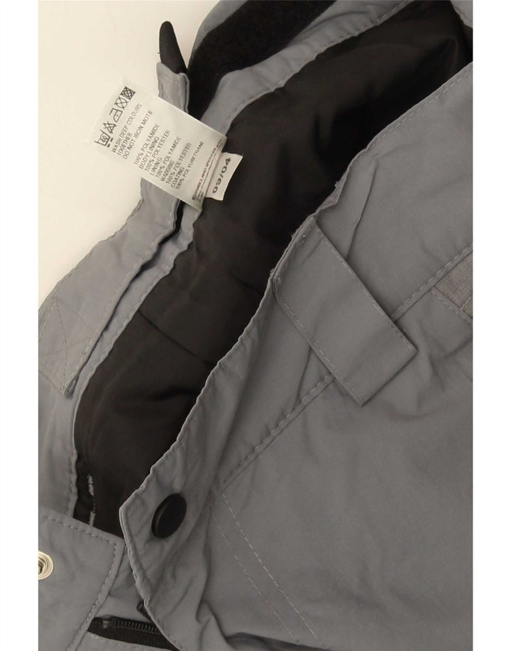Marks & Spencer Calças casuais retas masculinas de poliéster cinza pequeno