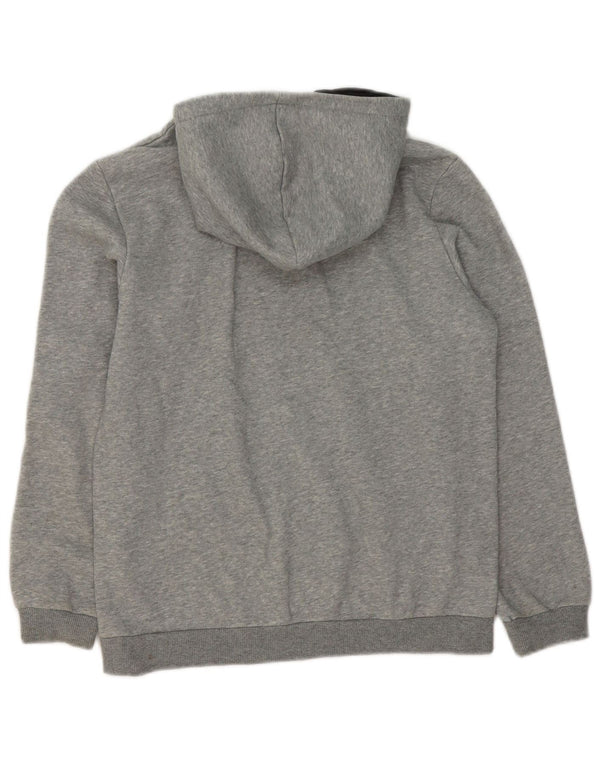 Jumper com capuz gráfico Puma Boys 13-14 anos cinza algodão