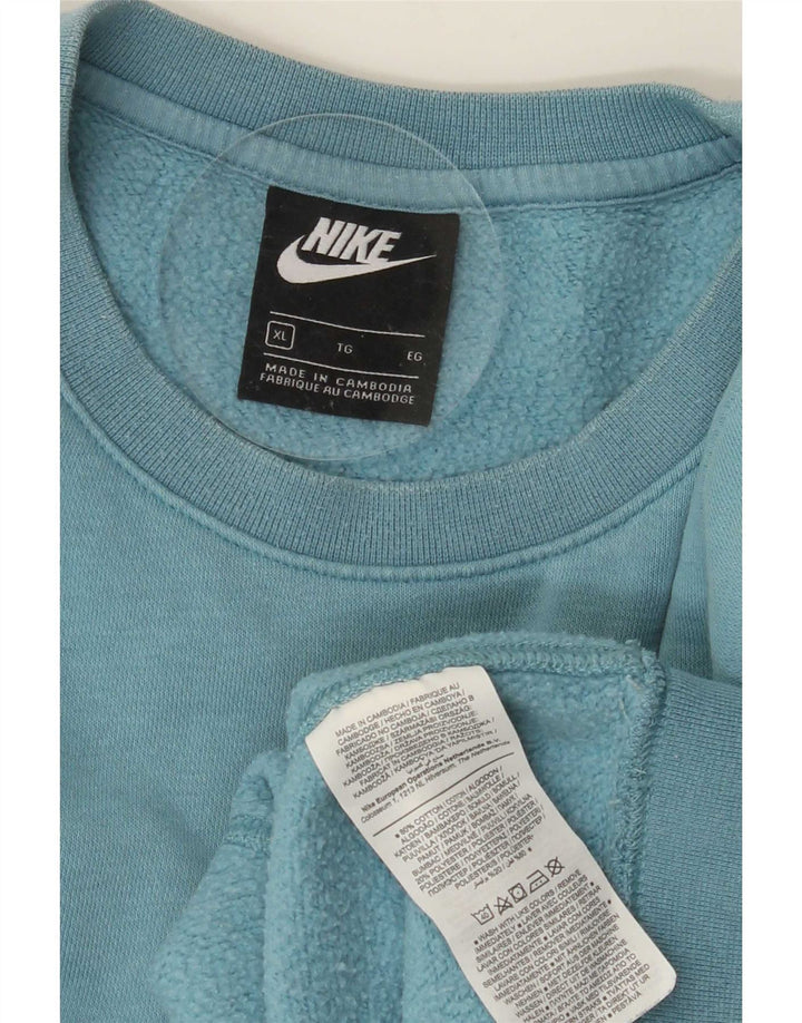 Nike Mens Moletom Jumper XL Azul Algodão