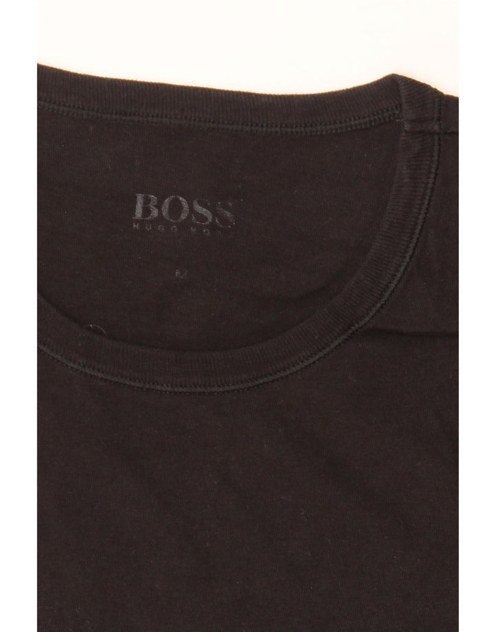 Camiseta feminina Hugo Boss UK 12 médio preto