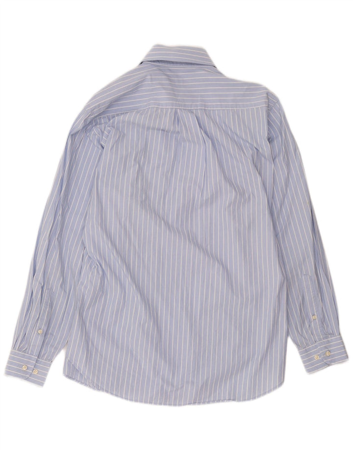 Camisa masculina Coveri grande listrada azul