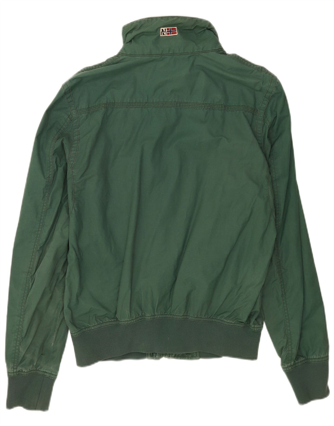 Napapijri Mens Geographic Bomber Jacket UK 36 Pequeno Verde