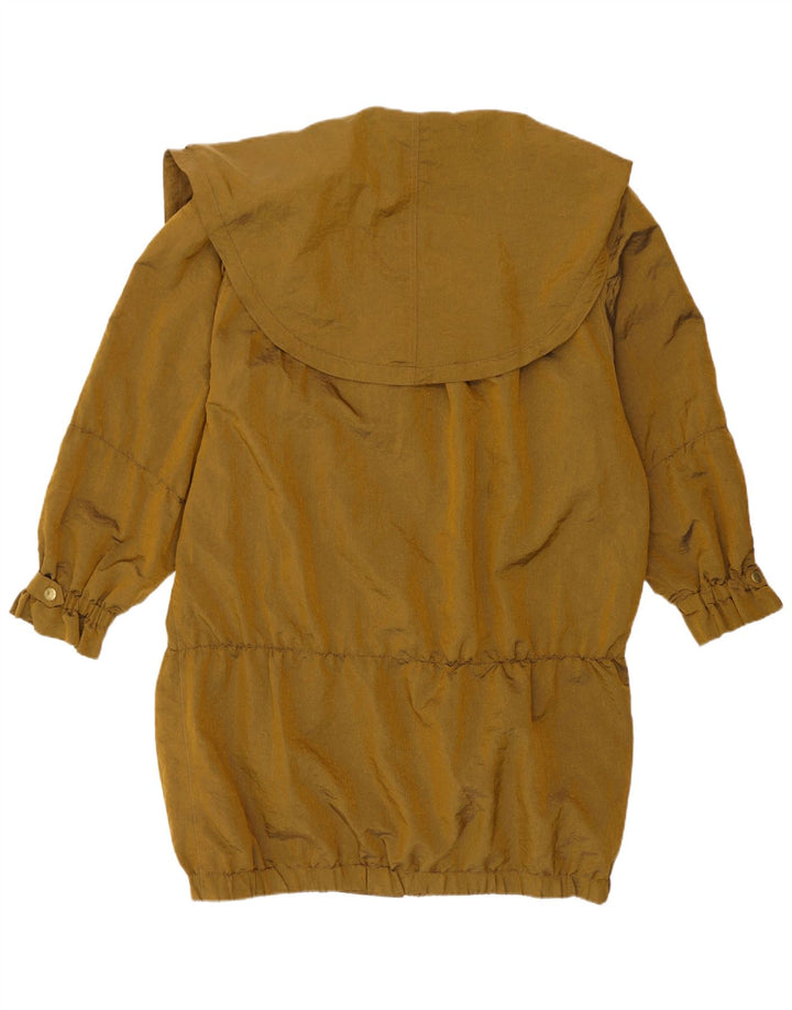 Capa de chuva feminina vintage grande Reino Unido 10 pequena dourada