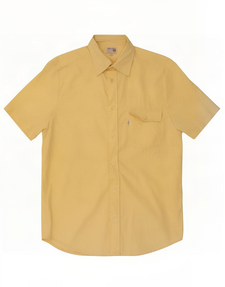 Camisa masculina de manga curta Levi's amarelo médio