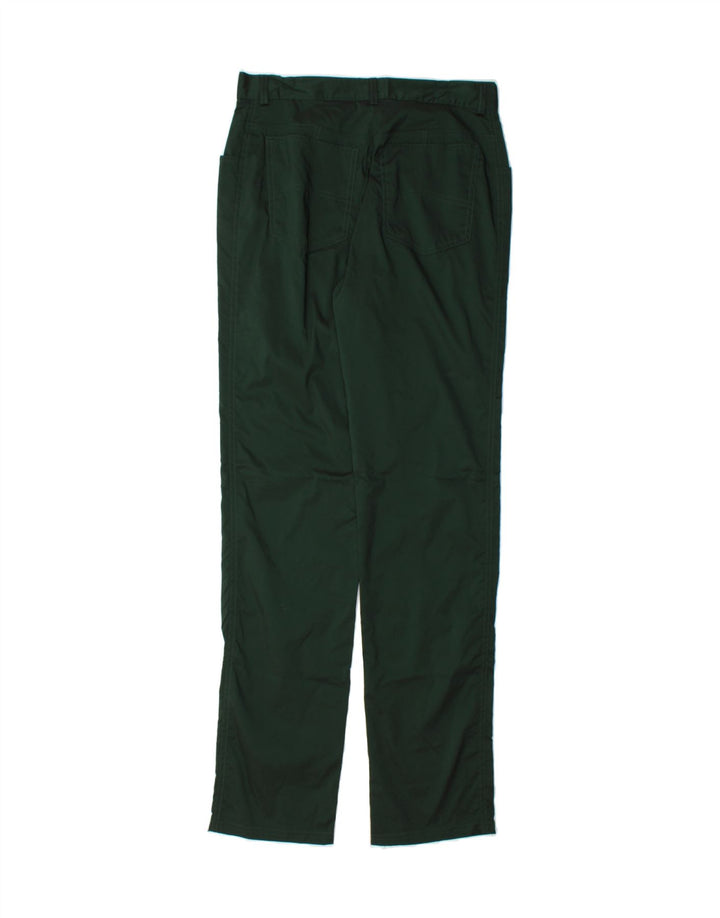 ARMANI Womens Straight Casual Trousers W31 L34  Green Viscose Vintage Armani and Second-Hand Armani from Messina Hembry 