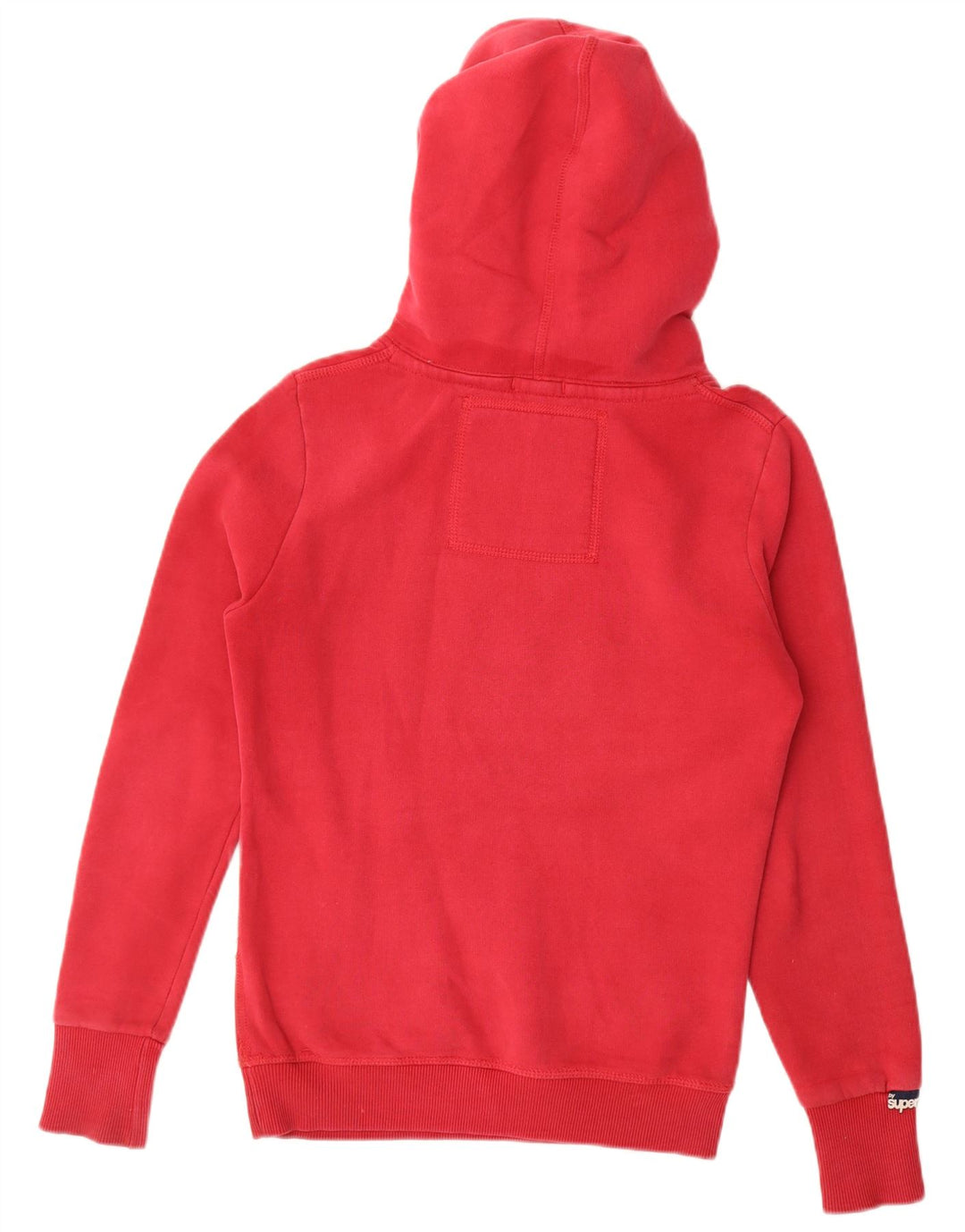 Suéter com capuz gráfico masculino Superdry pequeno algodão vermelho