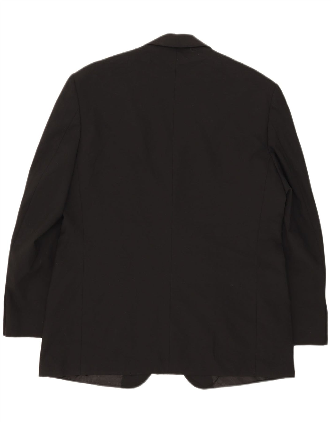 Jaqueta blazer masculina de 2 botões Marks & Spencer Reino Unido 42 grande poliéster preto