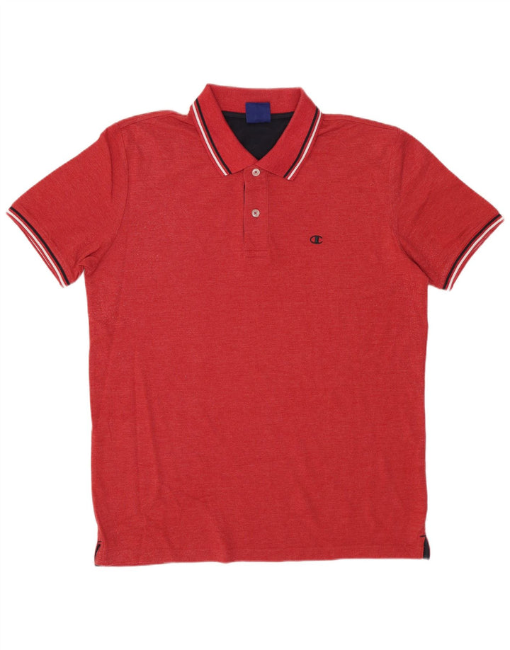 Camisa polo masculina CHAMPION pequena vermelha