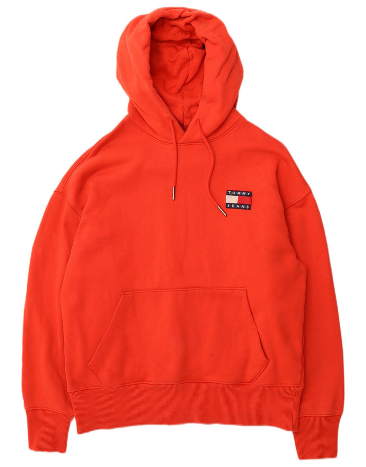 TOMMY HILFIGER Suéter masculino com capuz médio algodão vermelho
