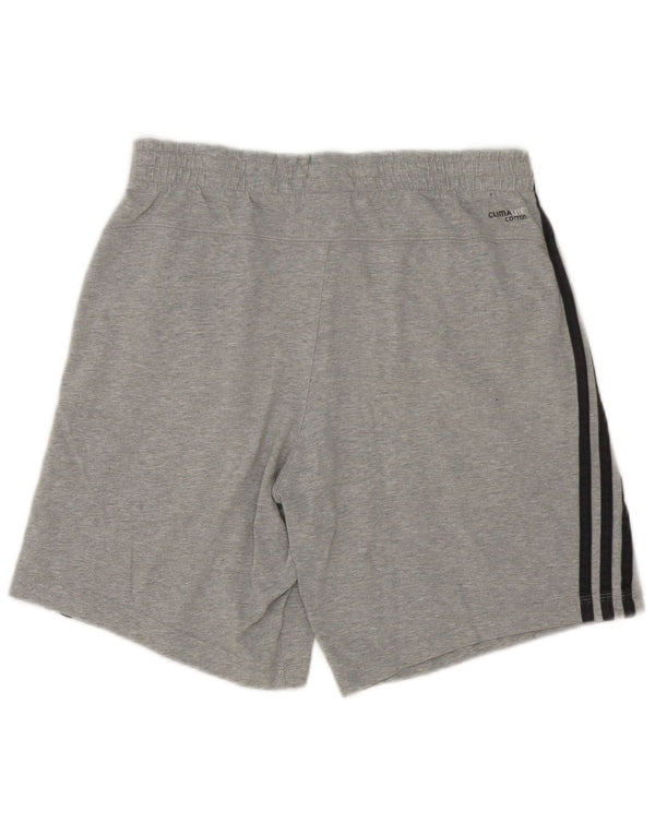 Adidas Mens Climalite Sport Shorts Pequeno Algodão Cinza