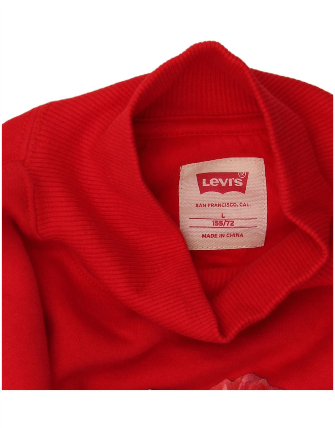 Suéter gráfico Levi's Girls 13-14 anos grande vermelho