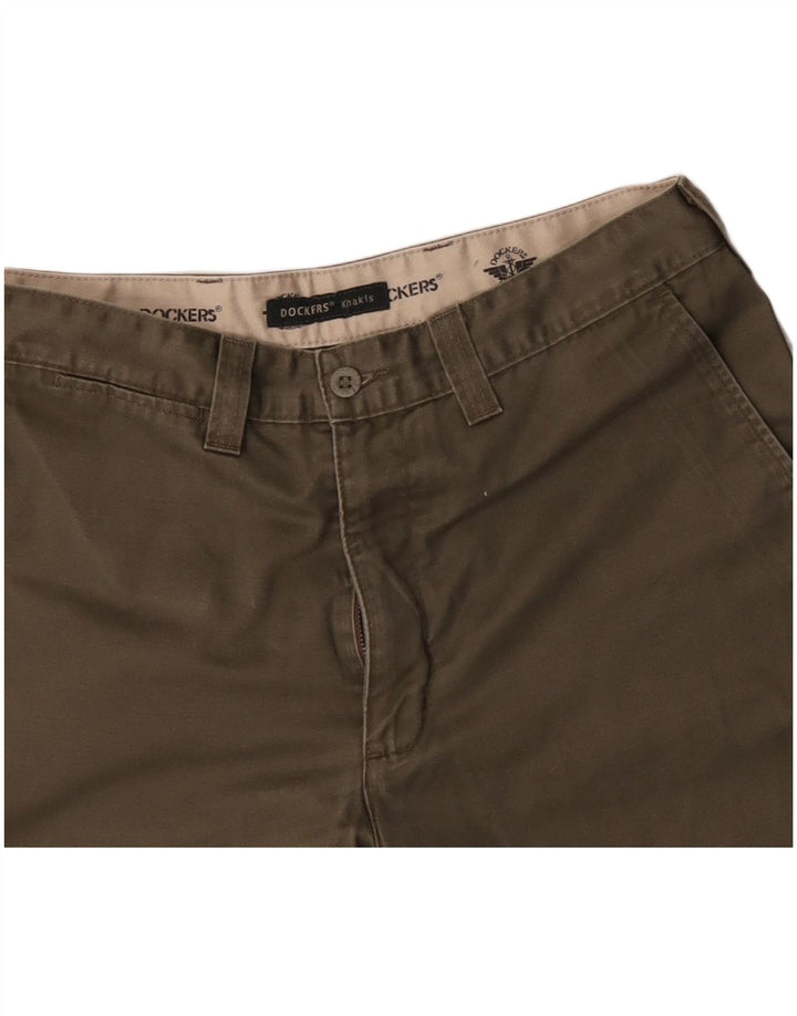 Shorts masculino DOCKERS cáqui chino W31 algodão cáqui médio