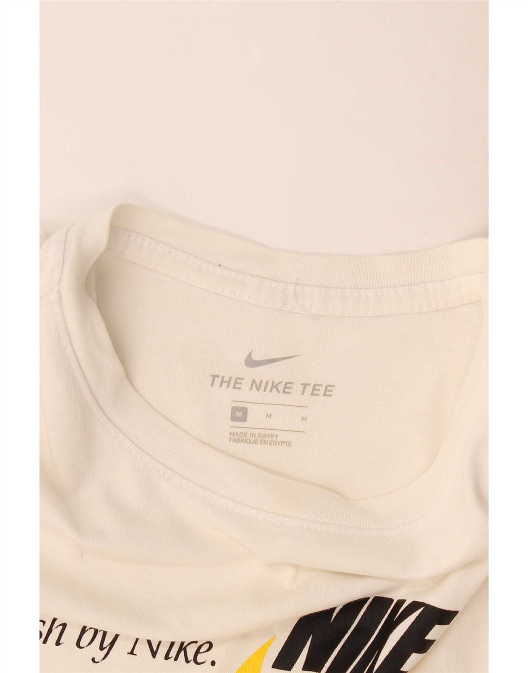 Camiseta Nike masculina gráfica Top médio branco