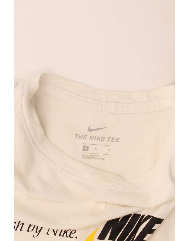 Camiseta Nike masculina gráfica Top médio branco