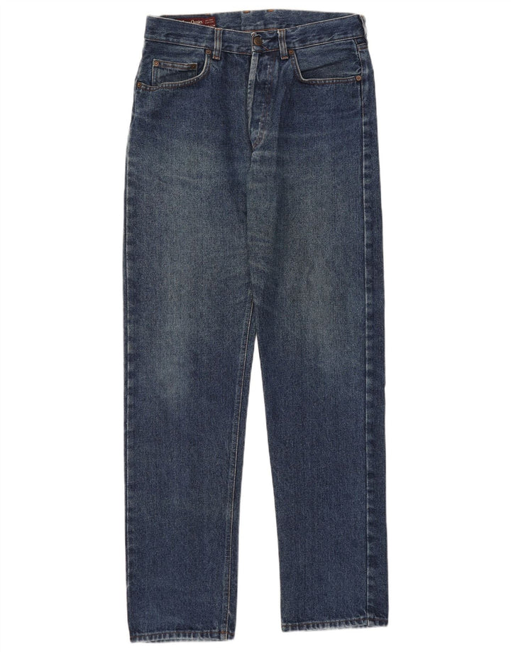 Marlboro Classics Mens Straight Jeans W32 L34 Azul Algodão