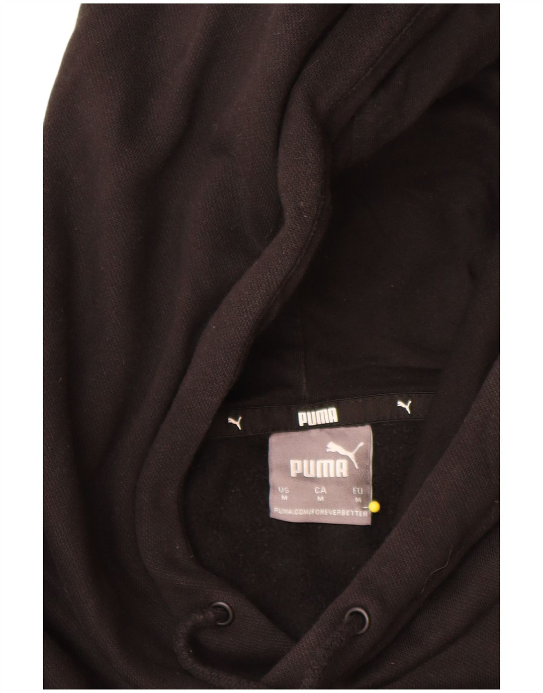 Puma masculino gráfico moletom com capuz médio algodão preto