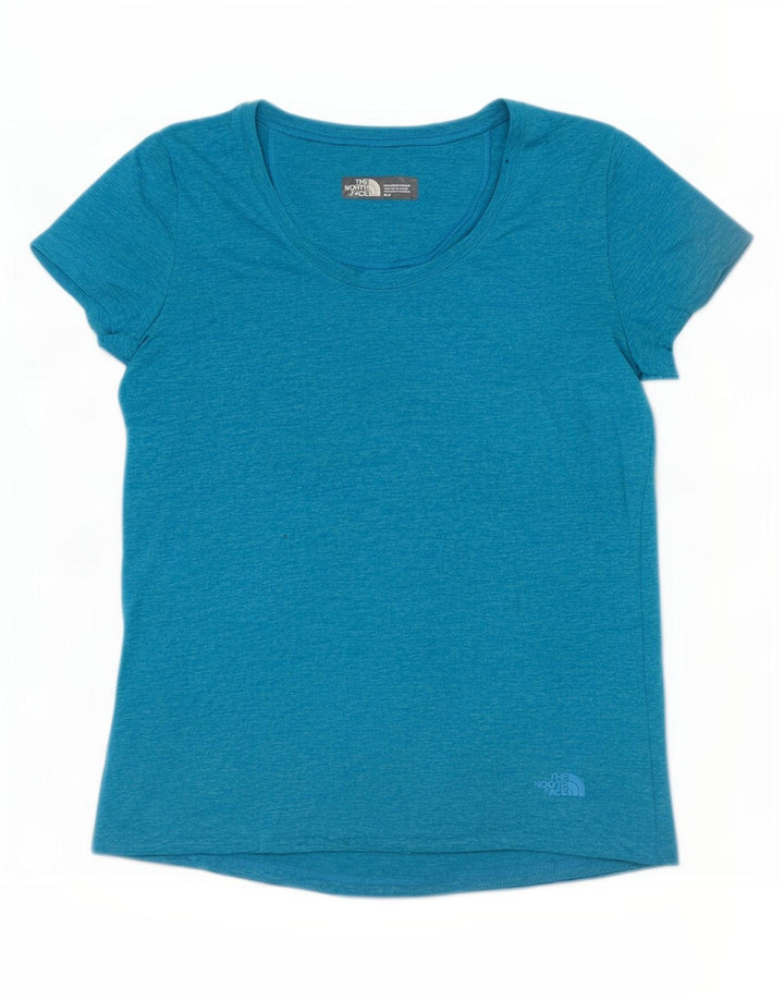 Camiseta feminina The North Face UK 12 poliéster manchado azul médio
