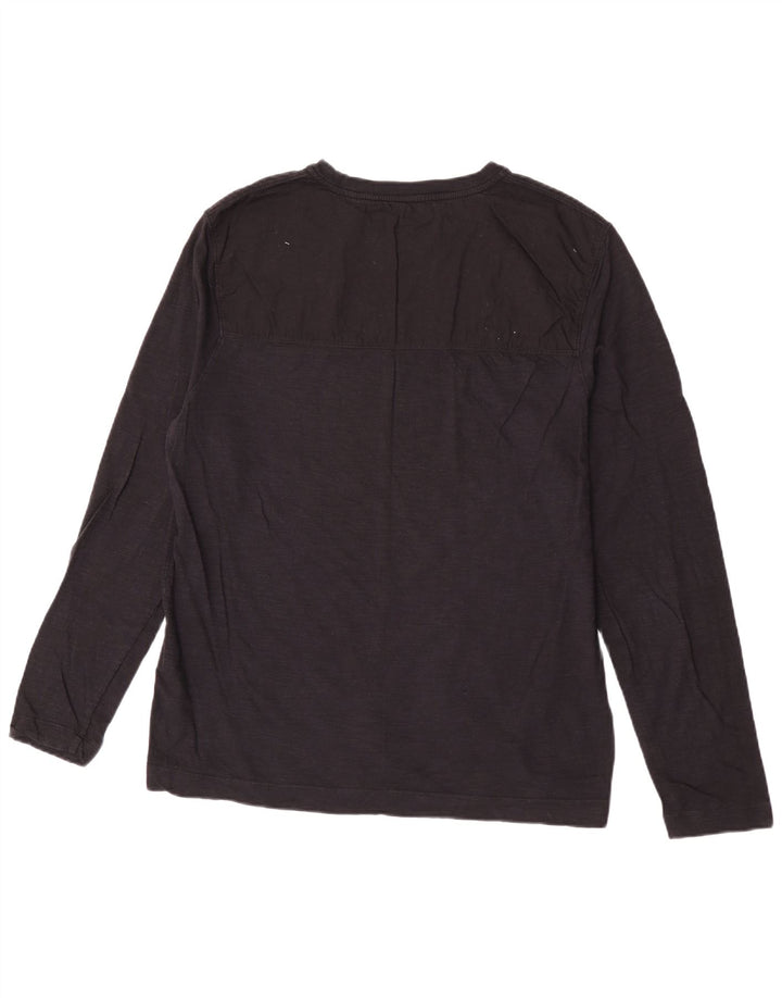 Calvin Klein Mens Top Manga Longa Grande Algodão Preto