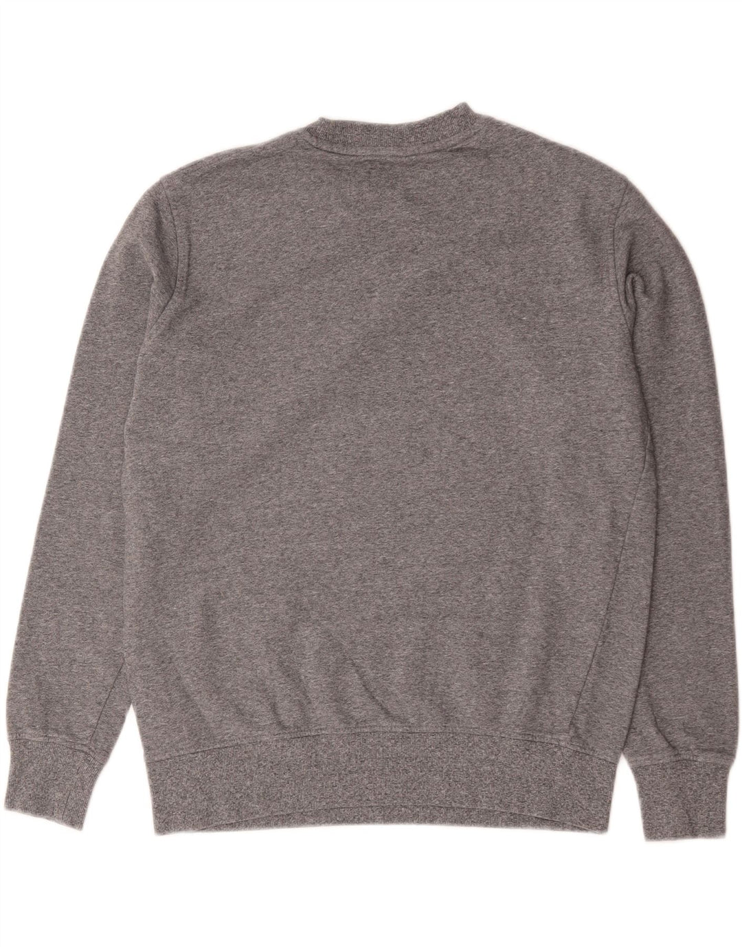 Suéter masculino Marks & Spencer de algodão manchado cinza médio