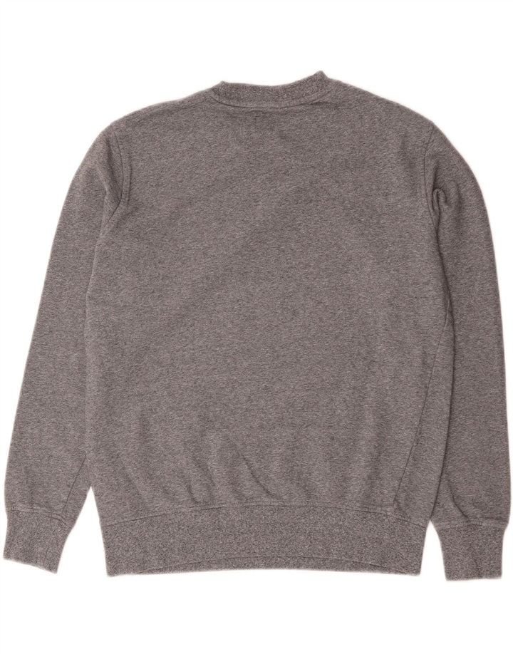 Suéter masculino Marks & Spencer de algodão manchado cinza médio
