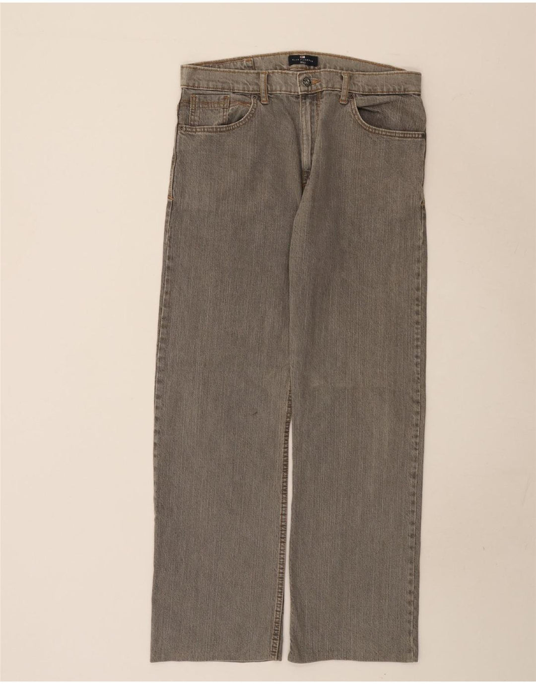 Jeans retos masculinos Marks & Spencer W34 L31 algodão cinza