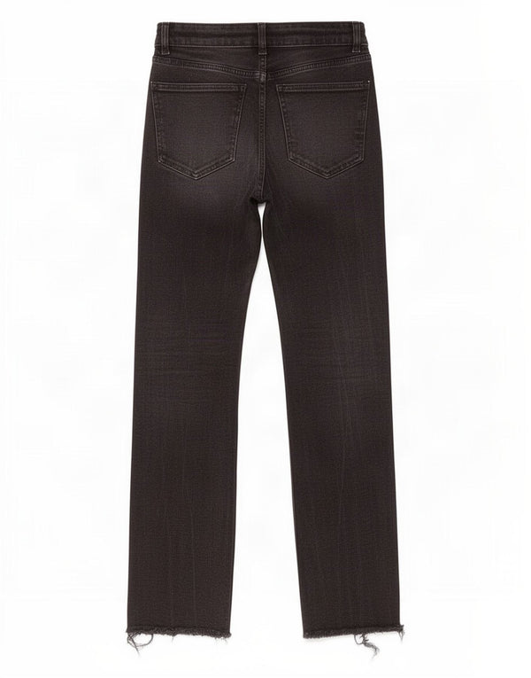 Calça jeans reta feminina Zara EU 34 2XS W24 L25 preta