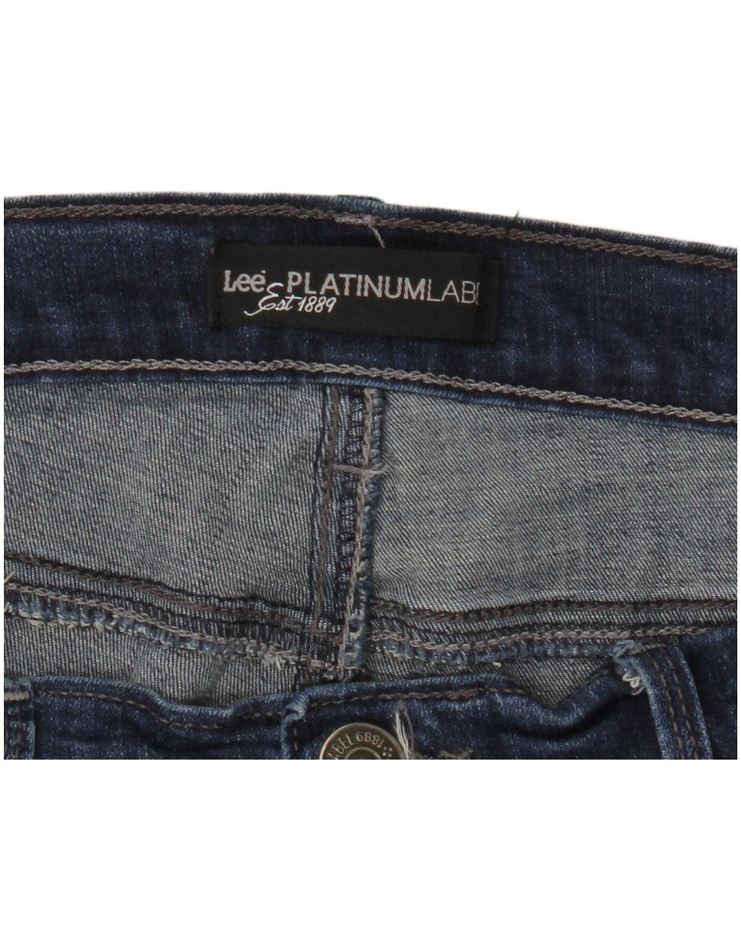 Jeans LEE feminino Platinum Label Capri W34 L21 azul marinho