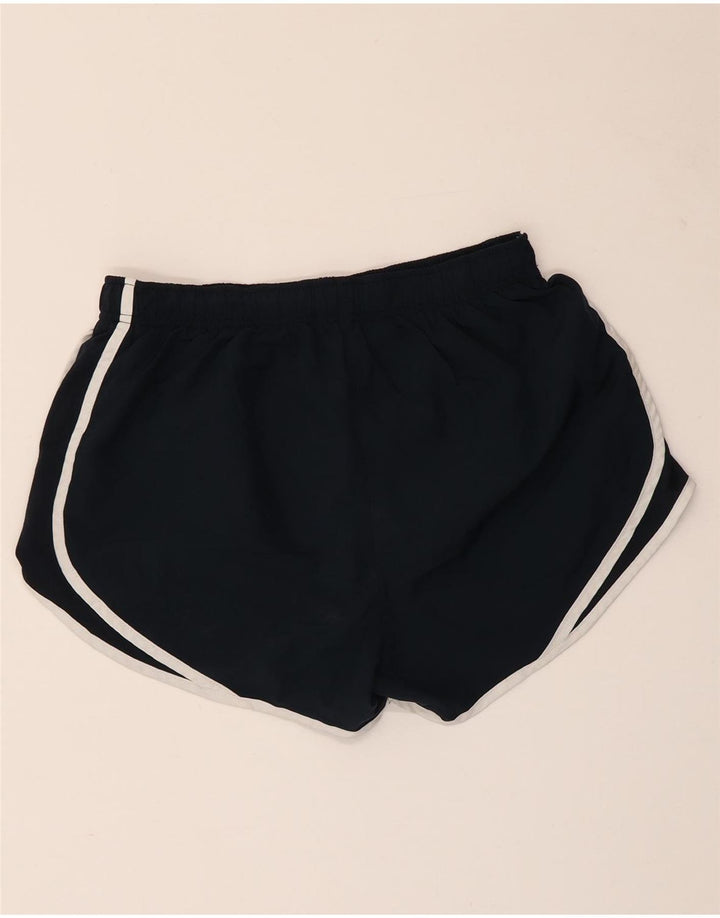 Shorts esportivos femininos NIKE Dri Fit UK 14 médio azul marinho poliéster
