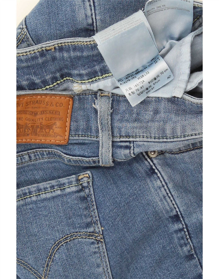 Calça jeans feminina Levi's 712 Slim W28 L32 azul algodão