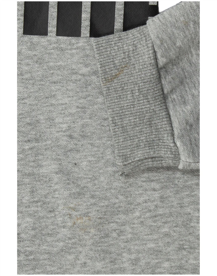 Puma Boys Graphic Sweatshirt Jumper 15-16 Anos Cinzento Salpicado